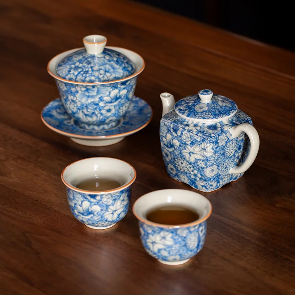 青花瓷Blue and white porcelain Tea set